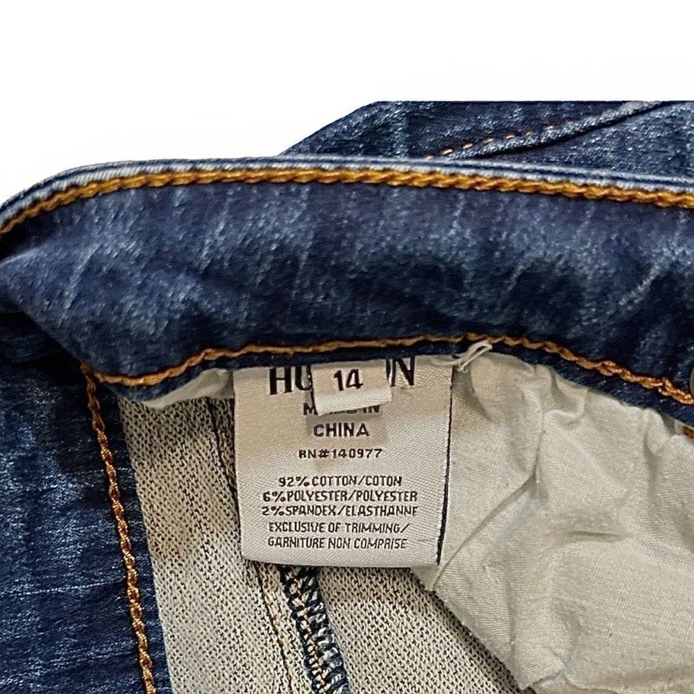 Hudson Mid Rise Straight Leg Ankle Jeans Girls Sz 14 - Picture 6 of 8